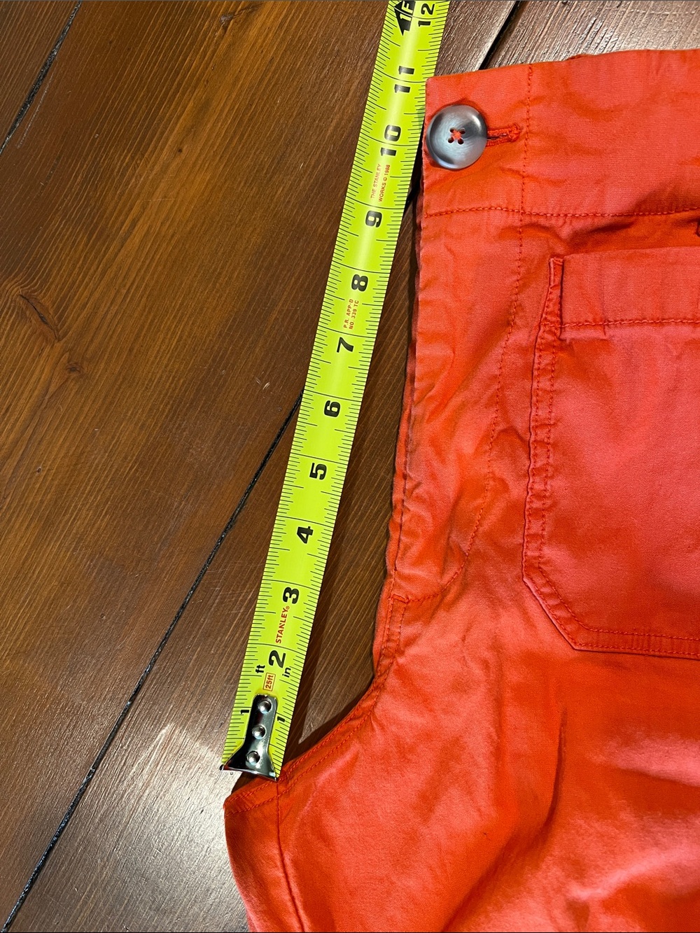 Maeve Anthropologie - The Colette High Waist Wide Leg Orange - Size 26 - Picture 11 of 13